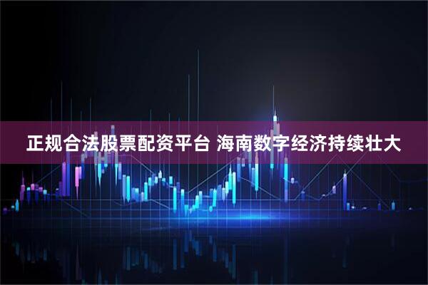 正规合法股票配资平台 海南数字经济持续壮大